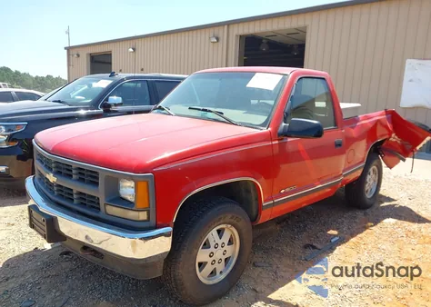 1997 Chevrolet Gmt-400 Fleetside W/T из США, поврежденный, VIN 1GCEK14W8VZ106302